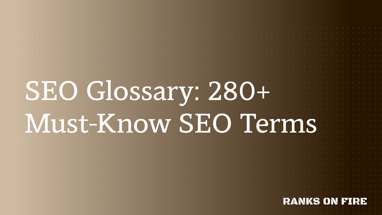 SEO glossary